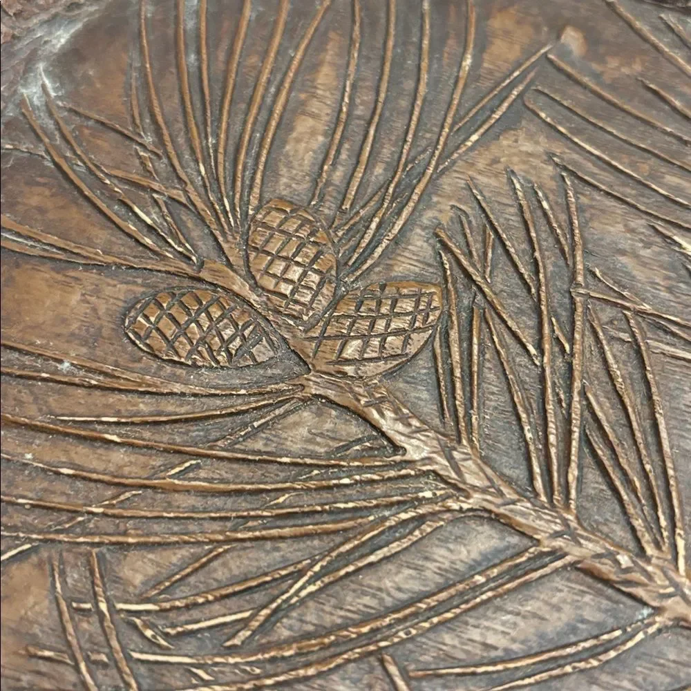 Pine Bough Decorative Tray by Black Forest Decor